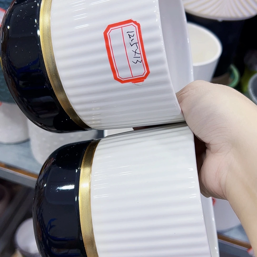 外贸尾货陶瓷花盆凑单10米包邮