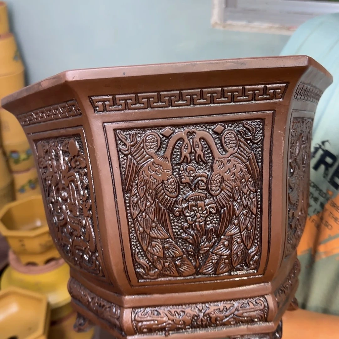 紫砂花盆口径26.22口径