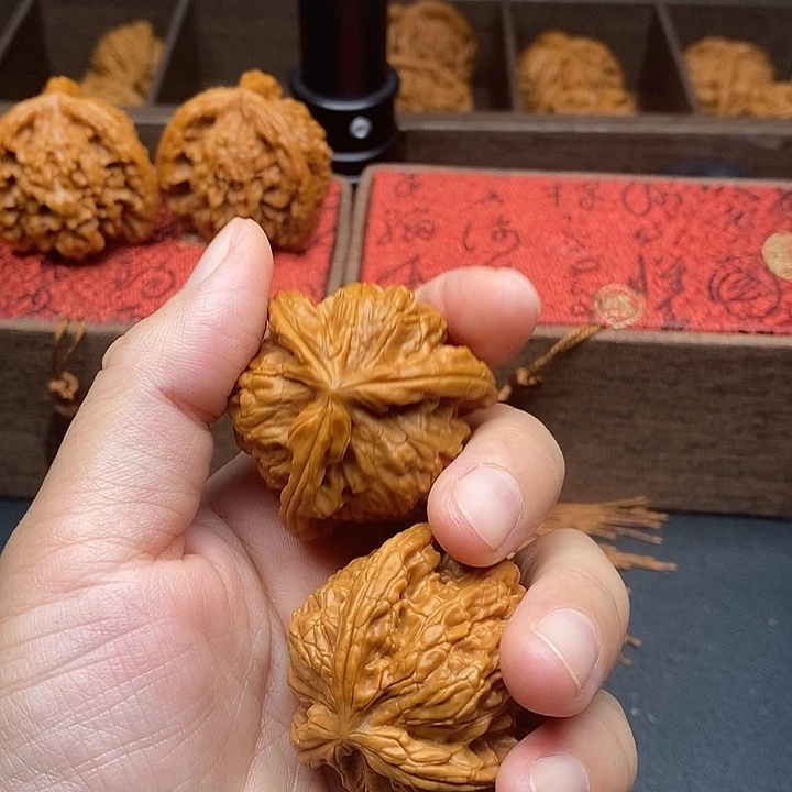 景***玩文玩核桃把件白奔