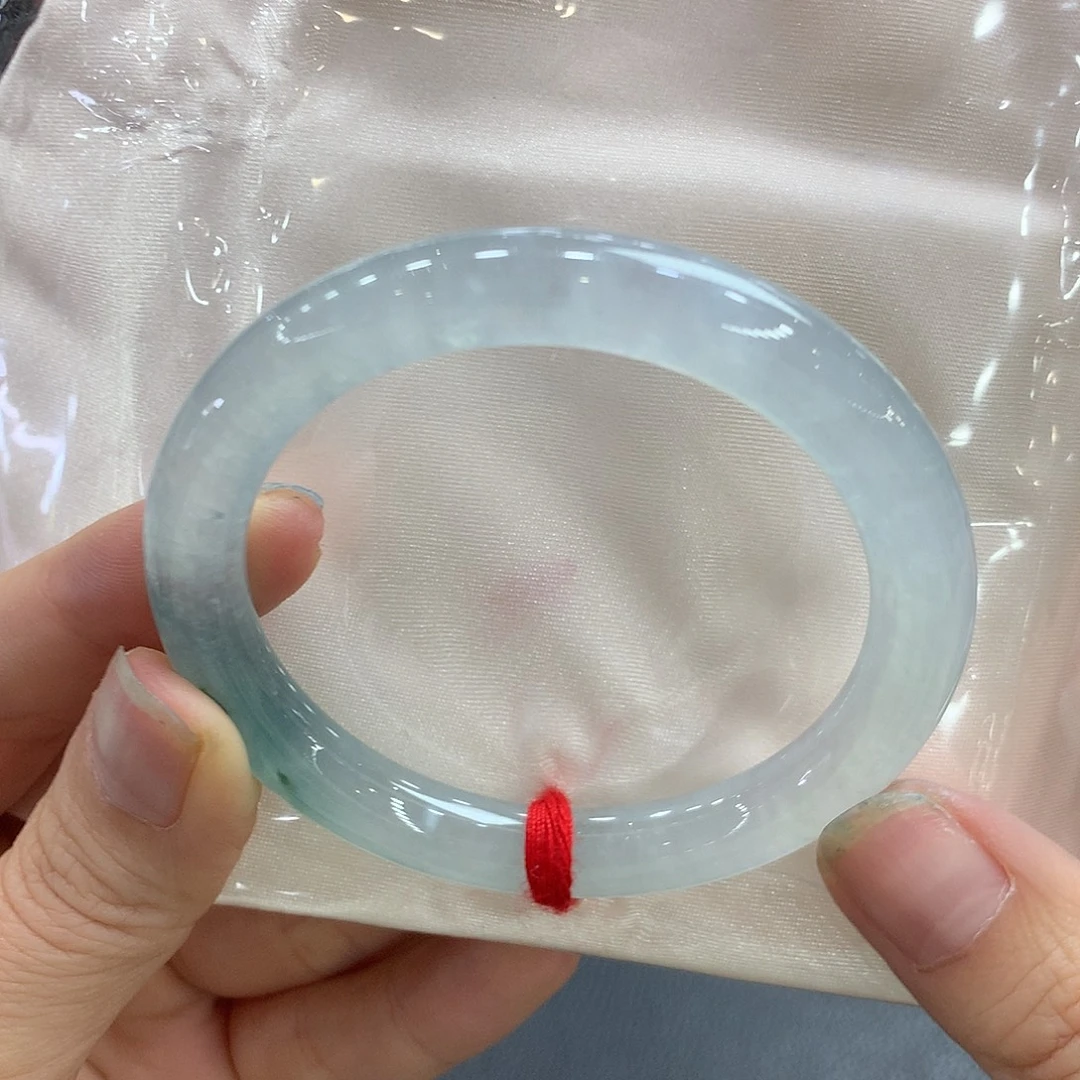 翡翠未镶嵌手镯53圆条