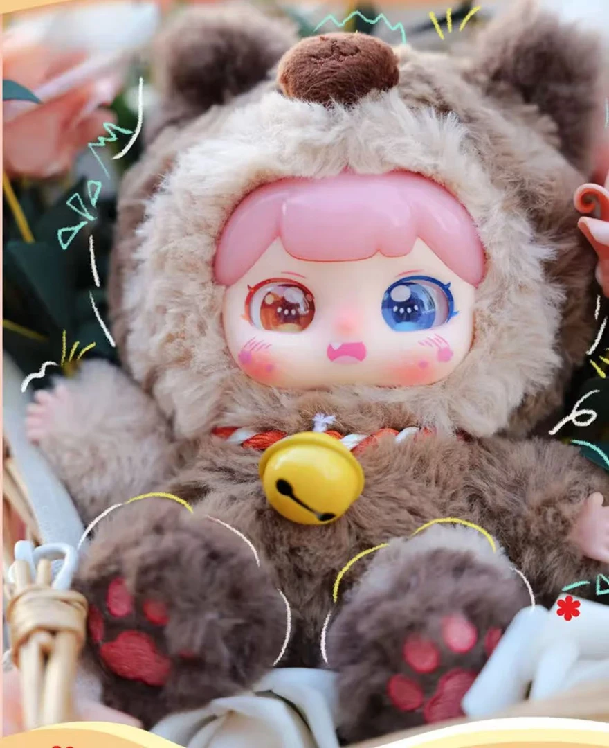 【代拆】正版小泡福好运铃系列毛绒盲盒潮玩