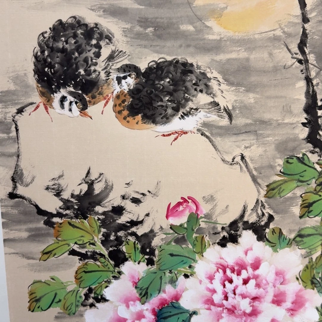 国画国画作品山水花鸟