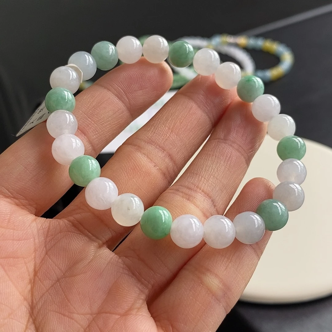 翡翠未镶嵌手链卡7.5