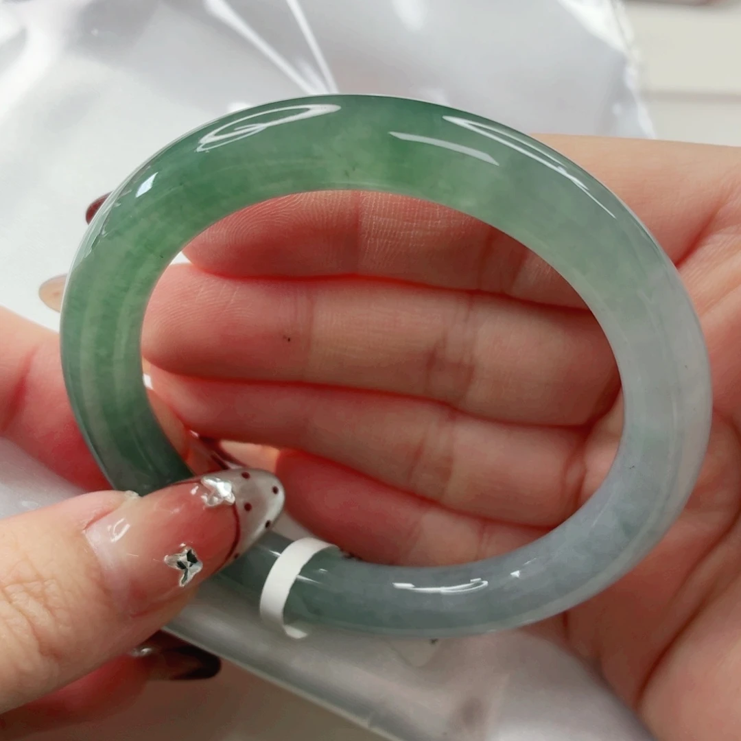 翡翠未镶嵌手镯55.1x449