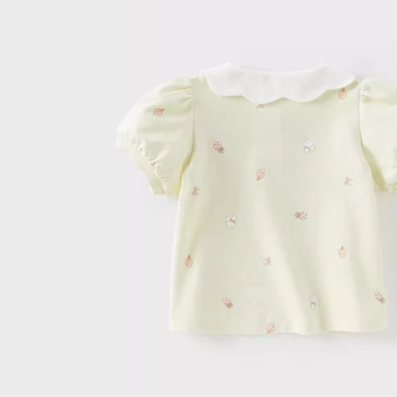 2025夏款女童夏天宝宝印花儿童T恤