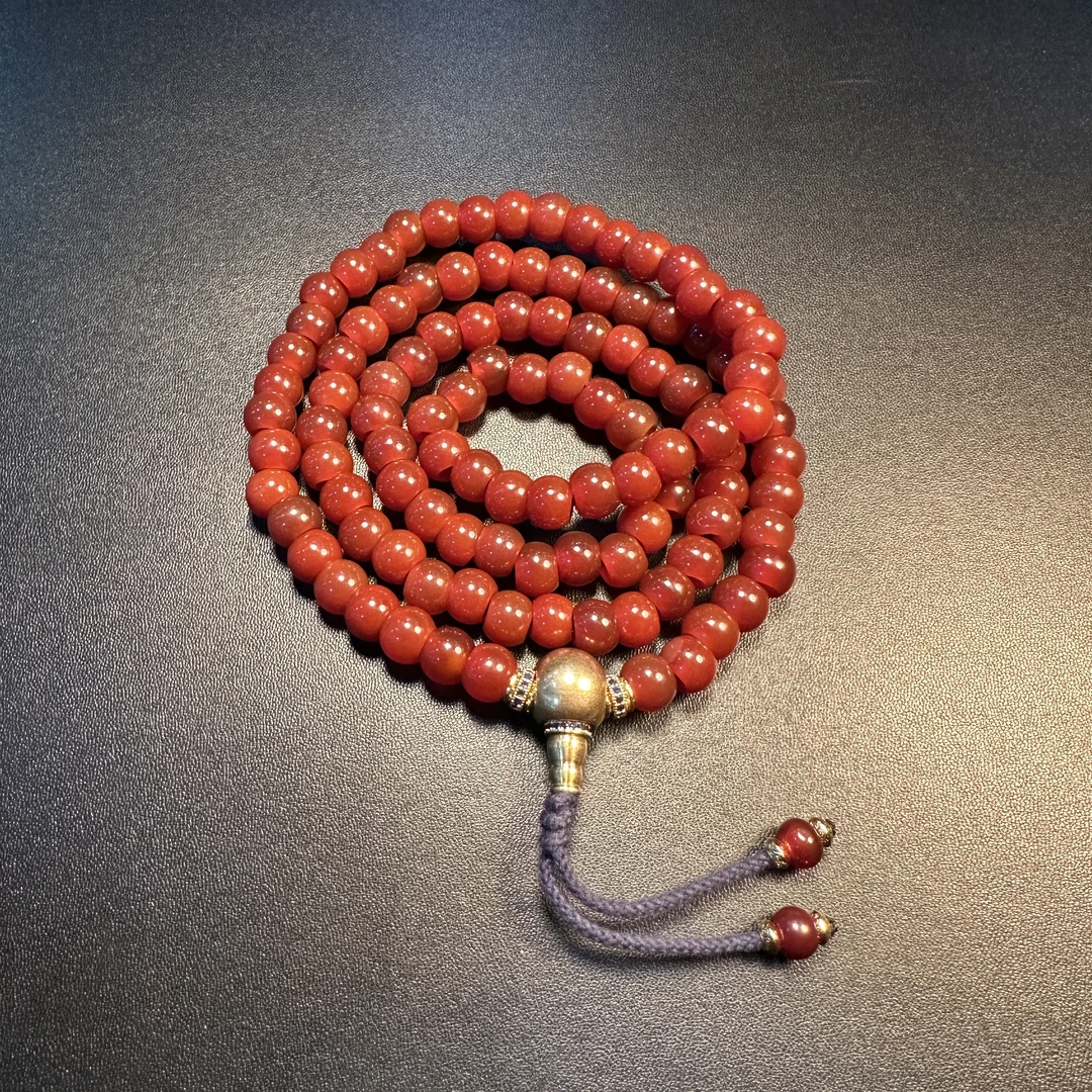 20世纪满色红玛 瑙珠串(多样性发货）333-909