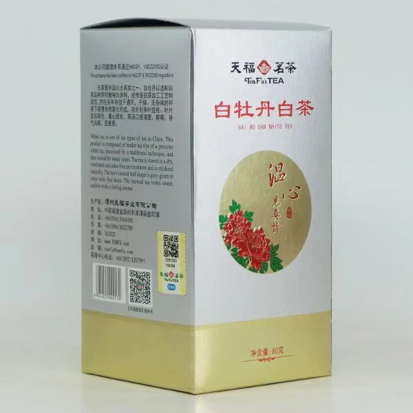 TEN FU'S TEA/天福茗茶温心见真情白牡丹白茶80g