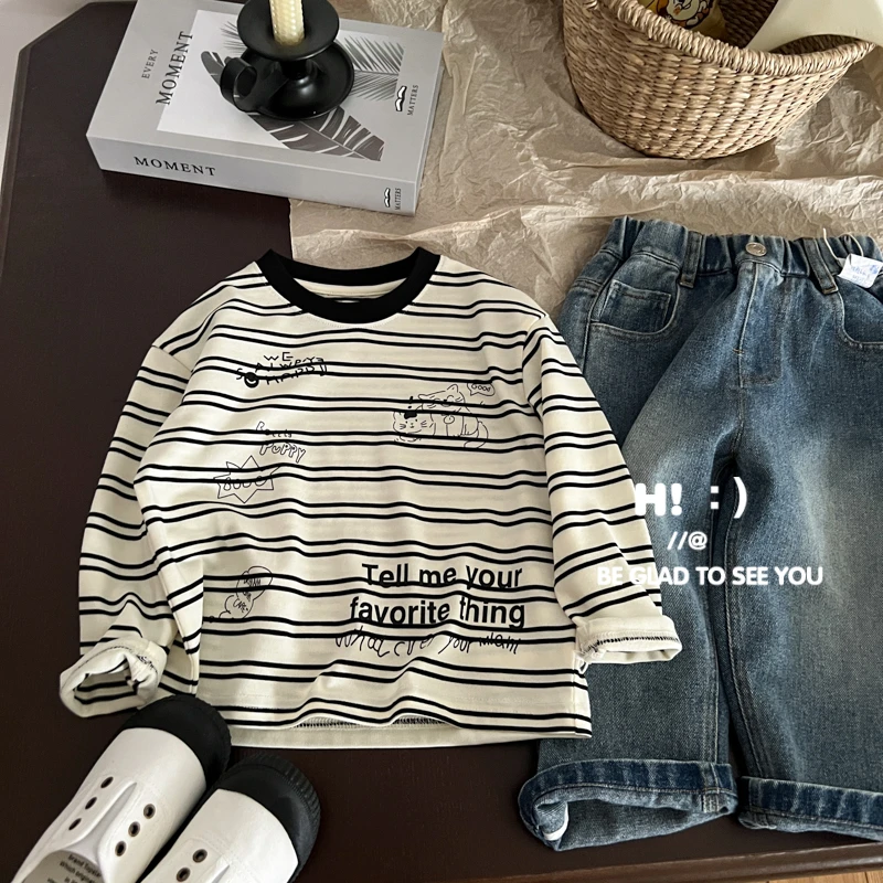 【现货】郝叔童品秋季新款上新潮牌2025洋气网红新款男童长袖HZ5387