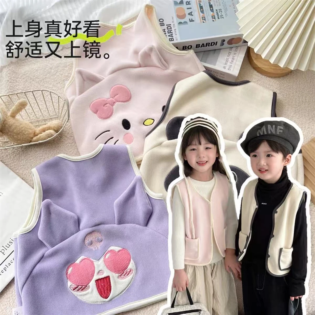 儿童马甲卡通造型保暖背心