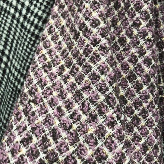 混纺1.5米时尚新款小香风面料