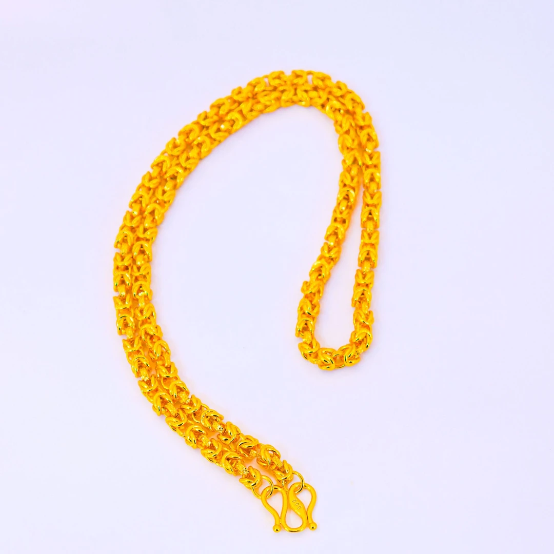 铜合金项链 铜合金项链女款时尚百搭编织长链可调节大号60cm气质