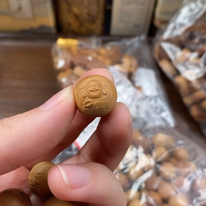 檀香木其他笑佛15mm