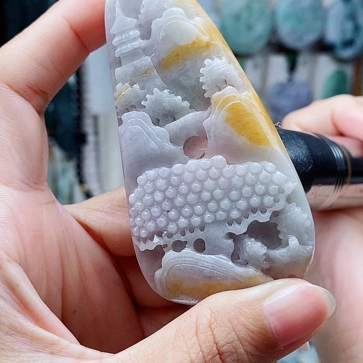 翡翠未镶嵌颈饰翡翠