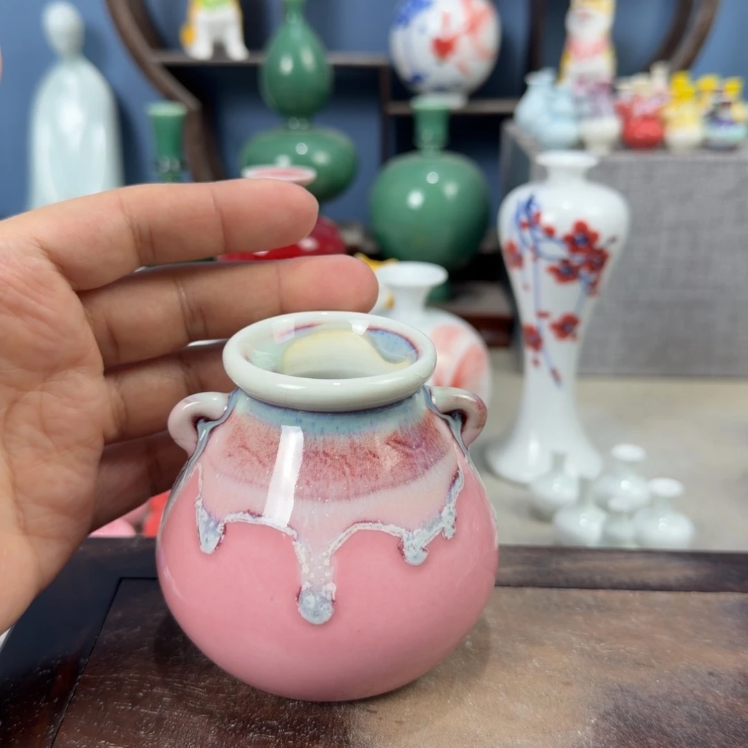 陶瓷手工小花器摆件