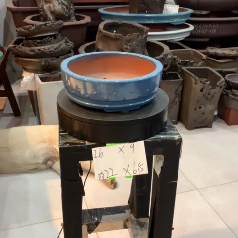 紫砂花盆釉面的固定