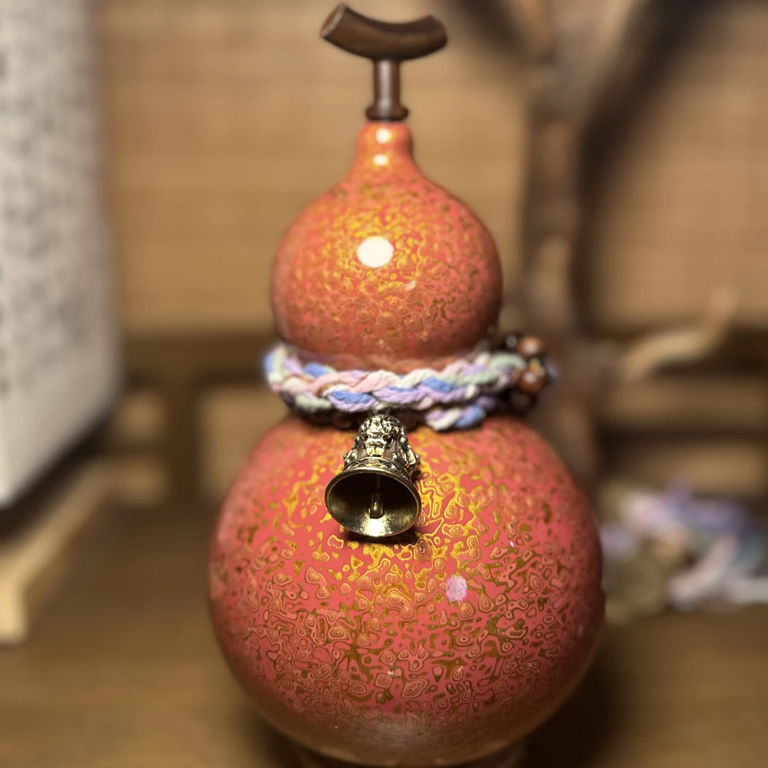 【琉璃05】正宗大漆酒葫芦仿古珍藏温婉福禄摆件手工