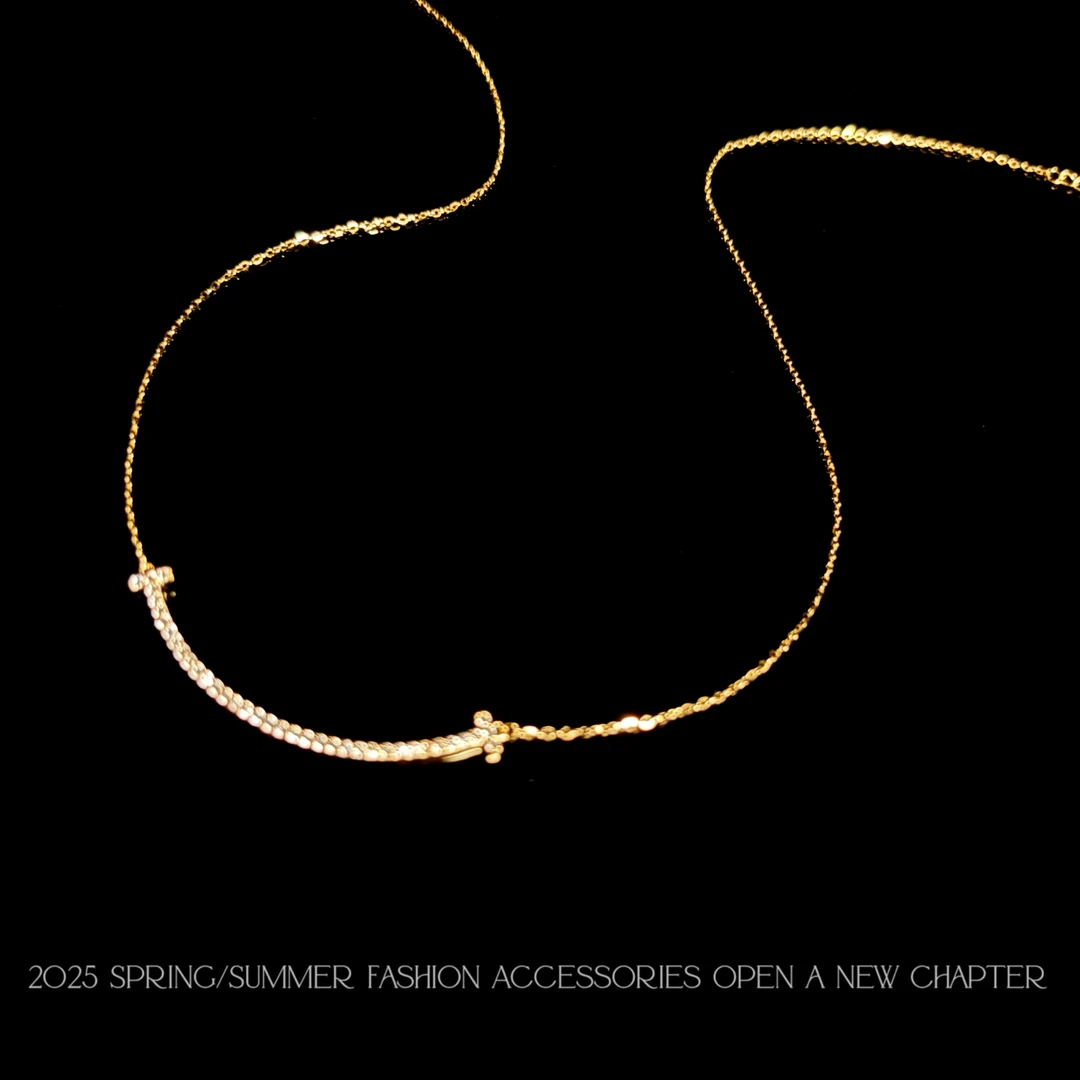 坠链均925银 镀k金 2025款C7599【闪金微笑】铂堡俪 BOBAOLI 项链