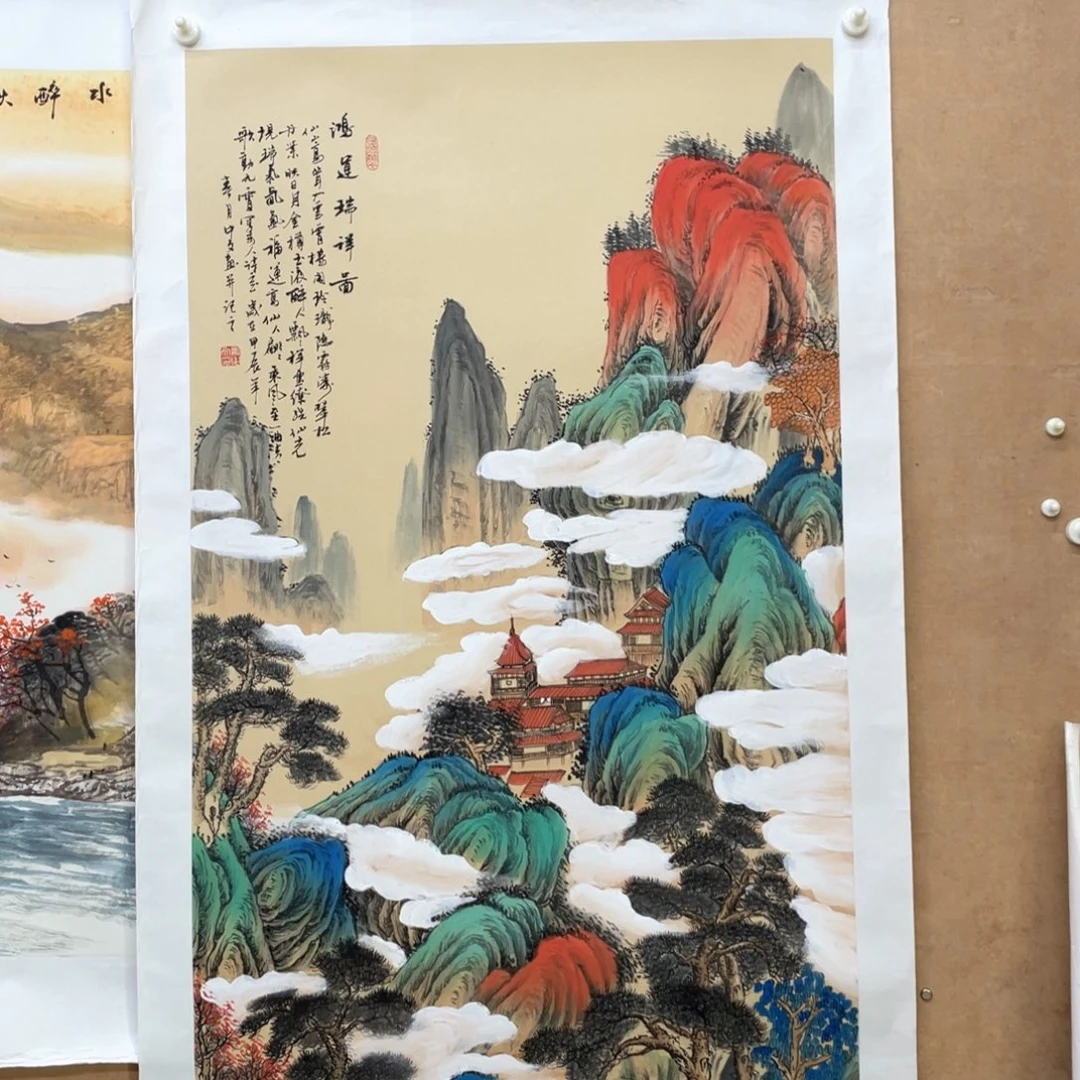 国画手绘国画，精品山水