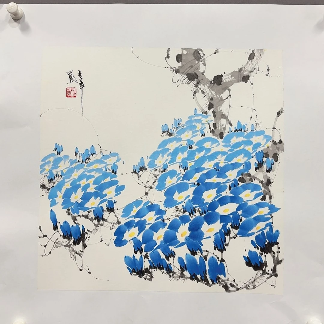 国画亲笔手绘放心去藏