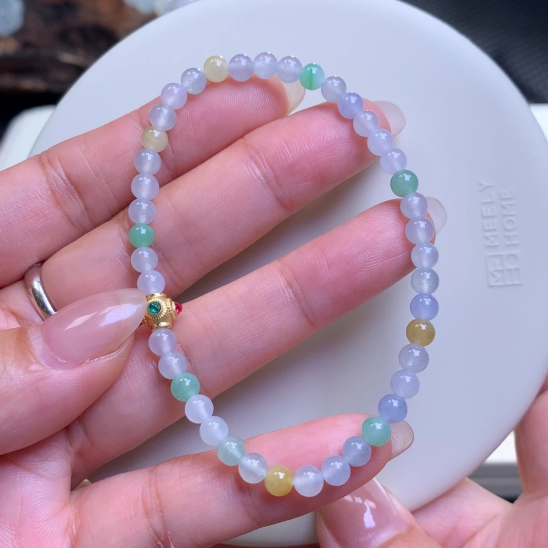 未镶嵌手链翡翠翡翠手串卡4.6