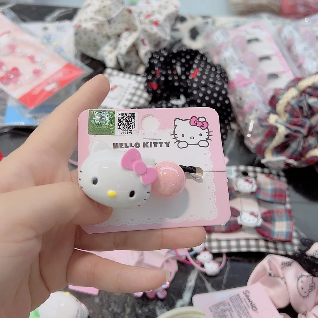 kitty发圈粉色正版1个装