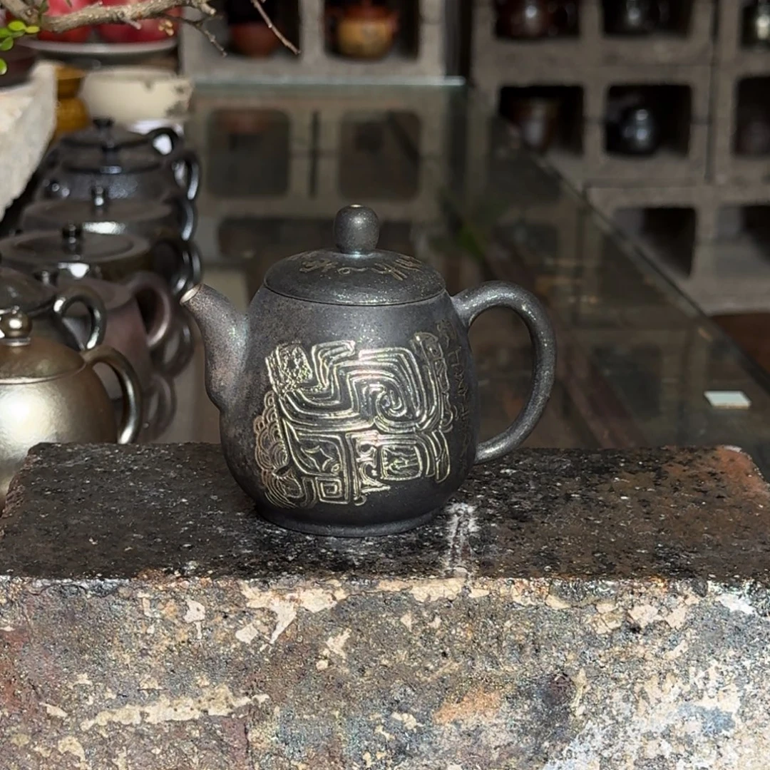 建水紫陶紫泥柴烧茶具