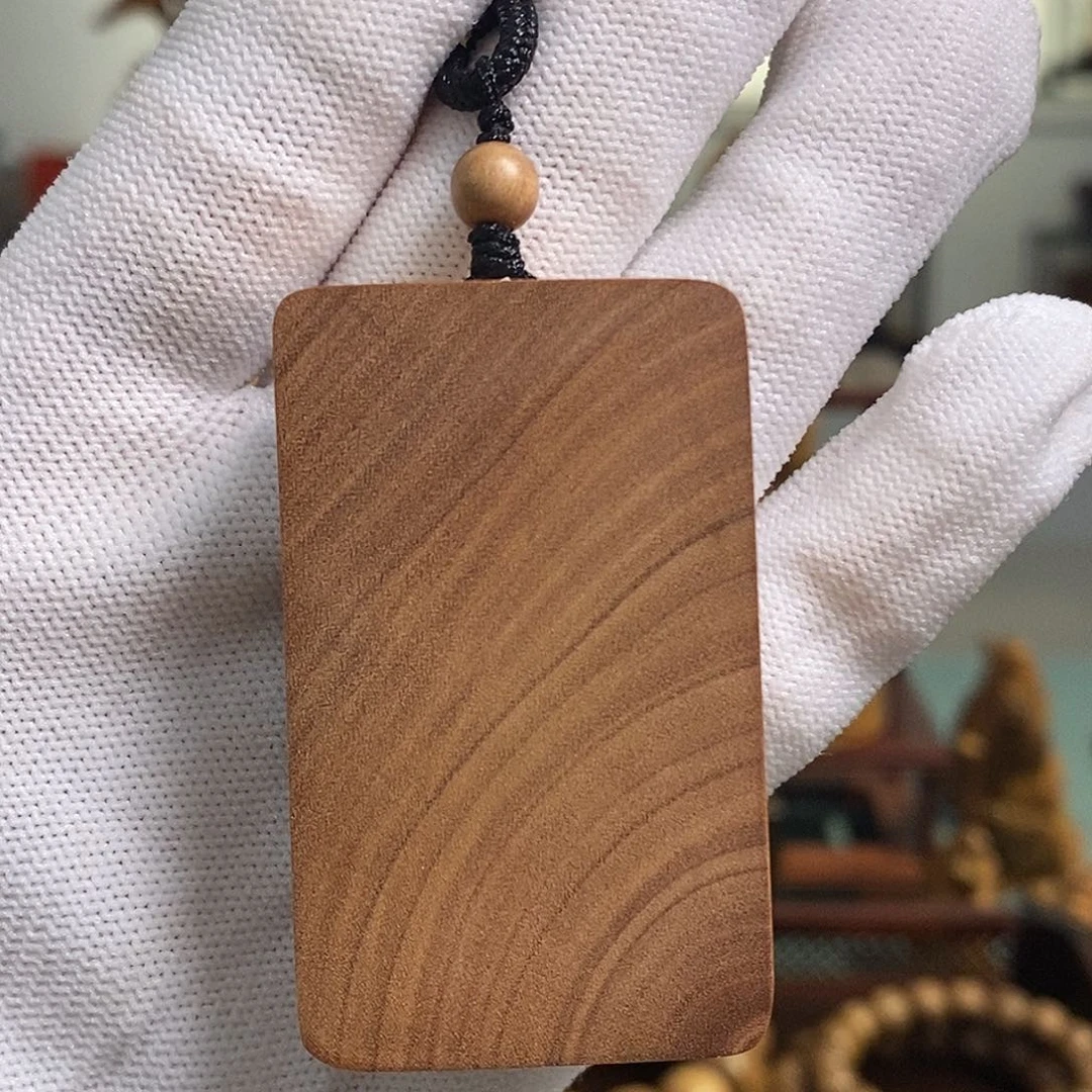 檀香木无事牌印度老山檀香无事牌吊坠