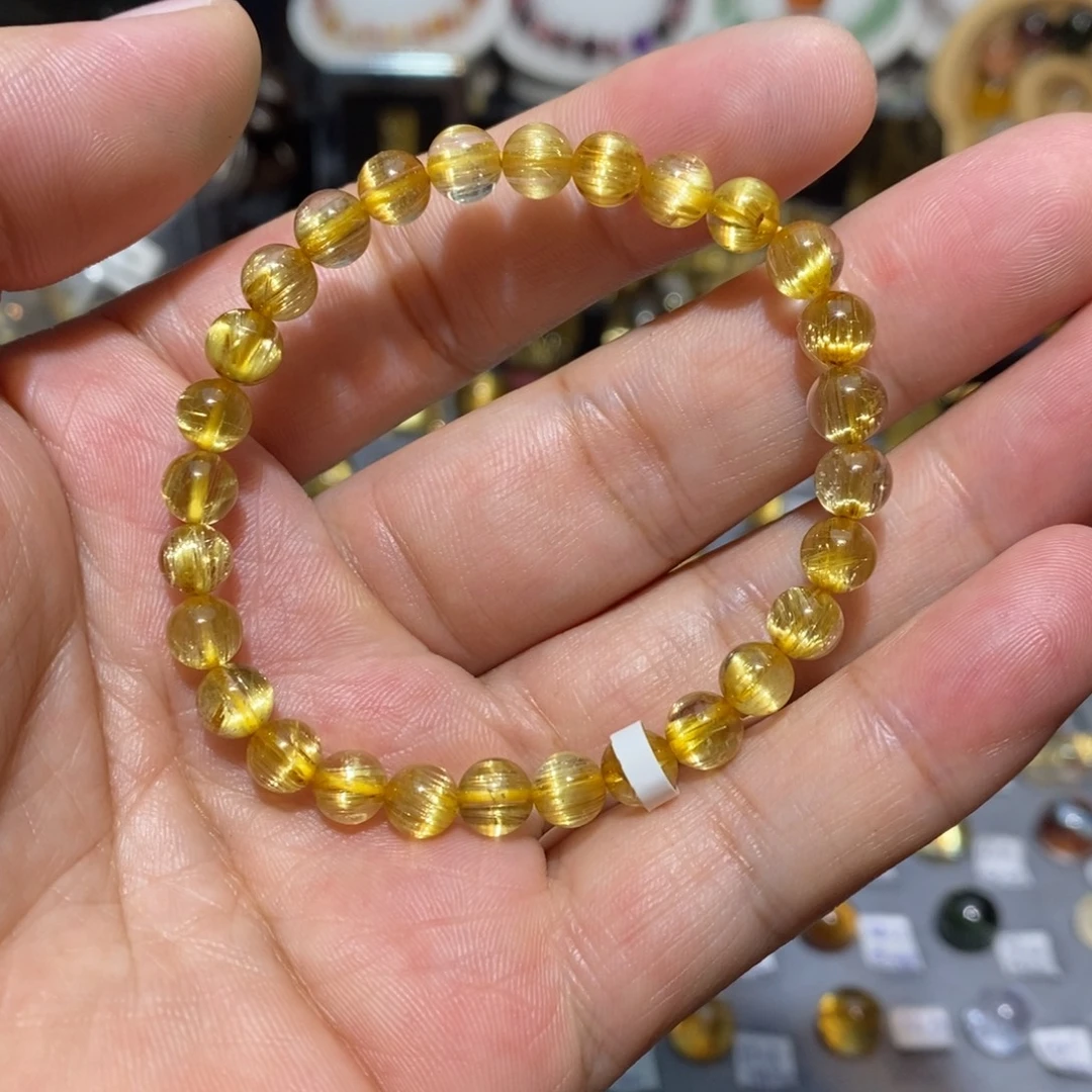 手链未镶嵌水晶钛晶板钛顺发猫眼单圈6➕