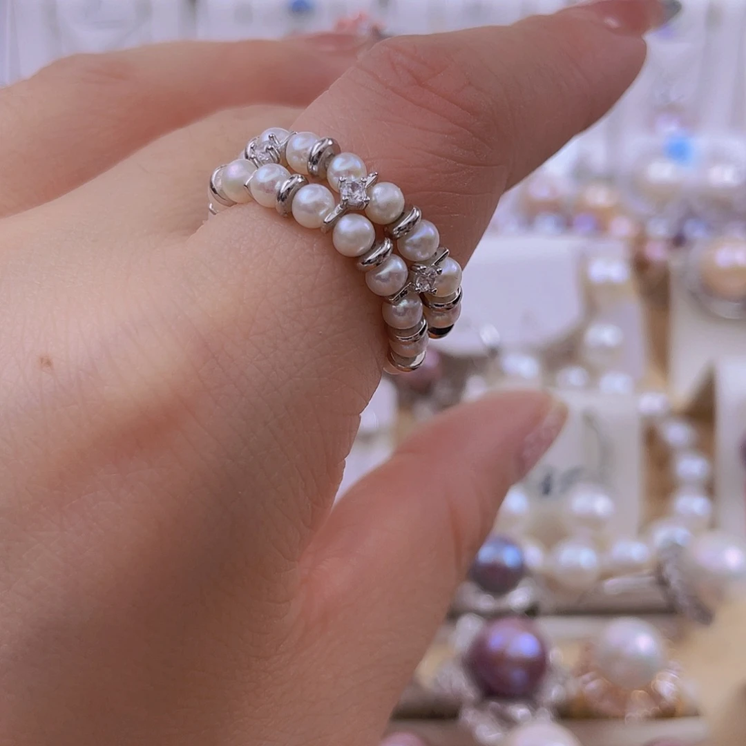 淡水珍珠未镶嵌戒指