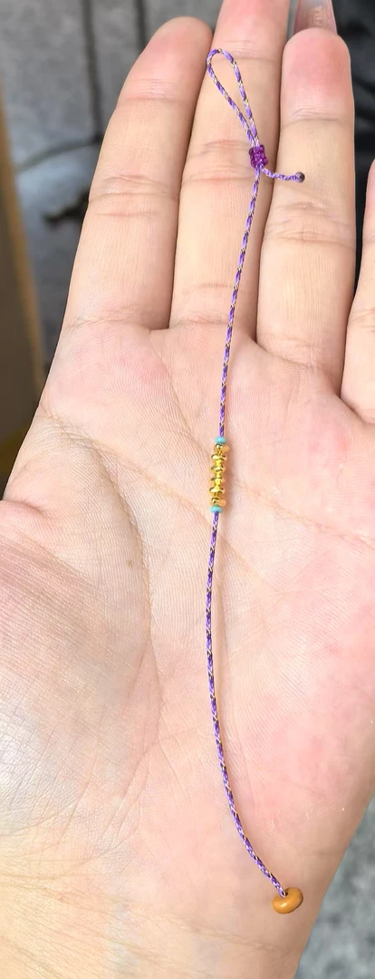 碎碎金9K编绳手绳 YQ 0345