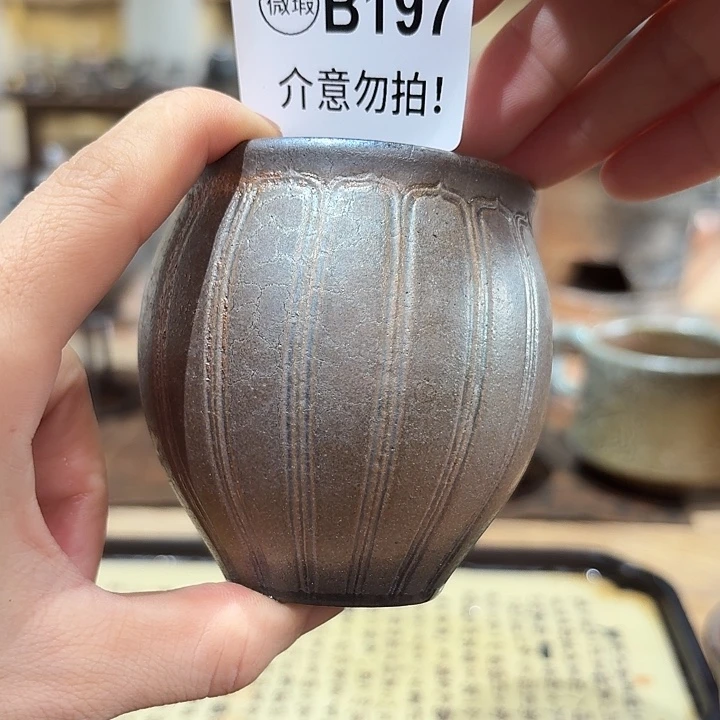 坭兴陶柴烧全手工原矿泥料杯
