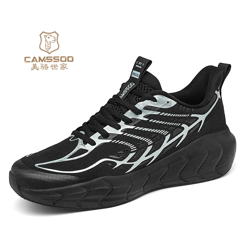 美骆世家男鞋春秋透气网面运动鞋减震防滑情侣跑步鞋休闲登山鞋男