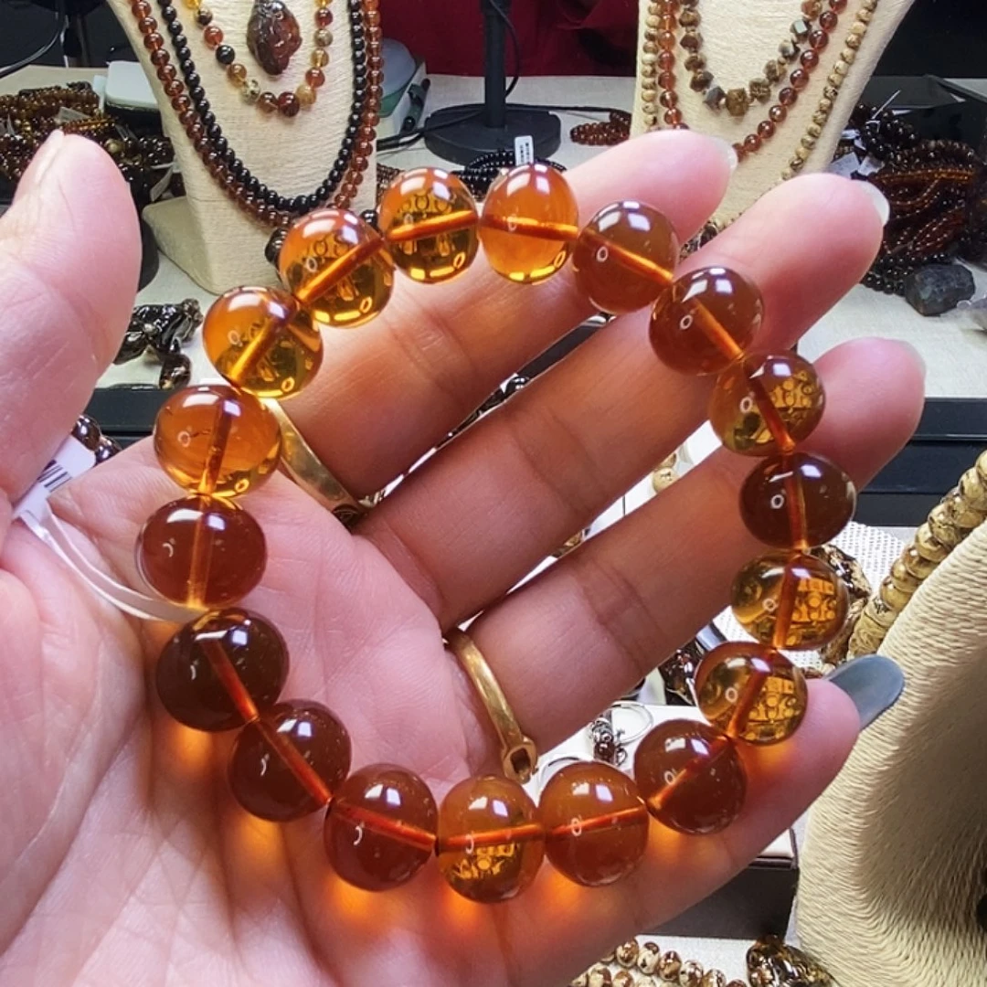 D***6琥珀未镶嵌裸石樱桃红12m