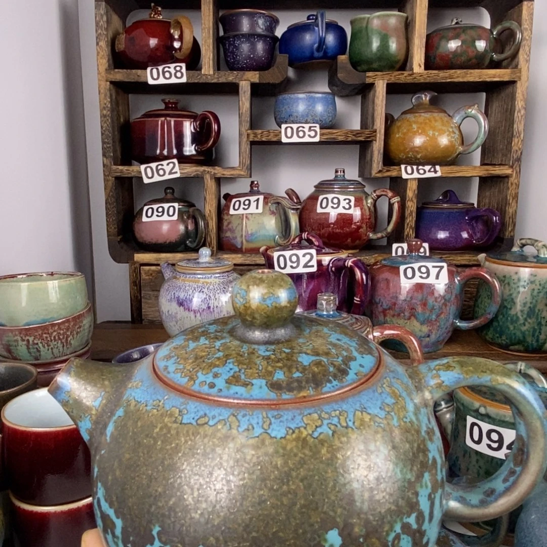 谢***E中国神后钧瓷茶具