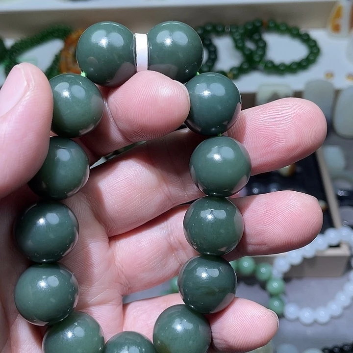 和田玉未镶嵌手链