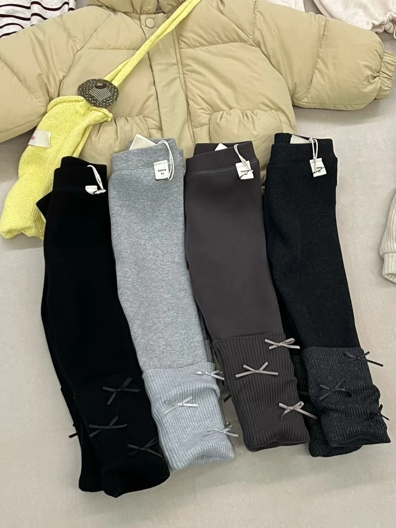 无敌搭~童装秋冬韩版加绒保暖冬装童裤儿童打底裤女童600g打底裤