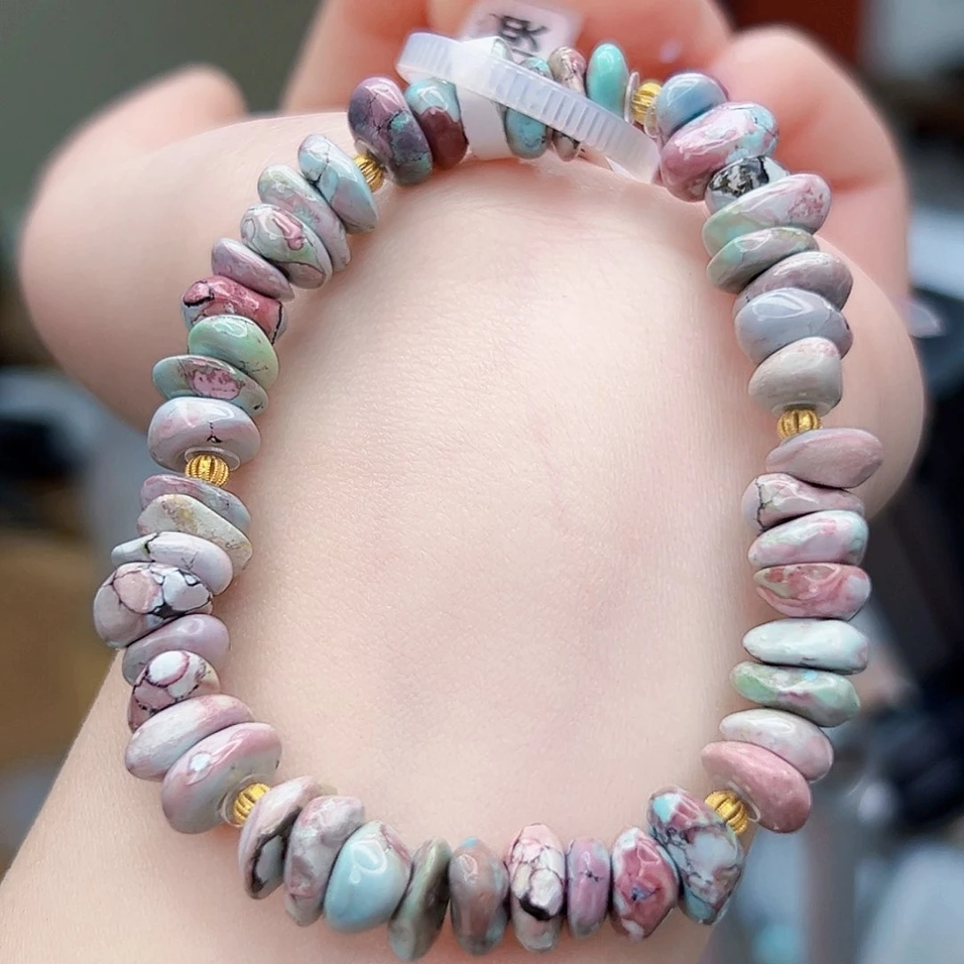 绿松石珠宝奇石18K金镶嵌