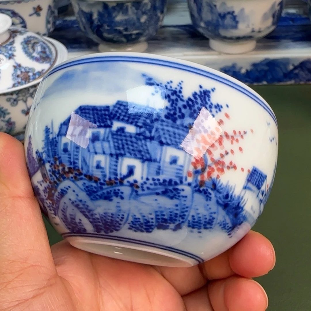 景德镇纯手绘茶具圆圆380