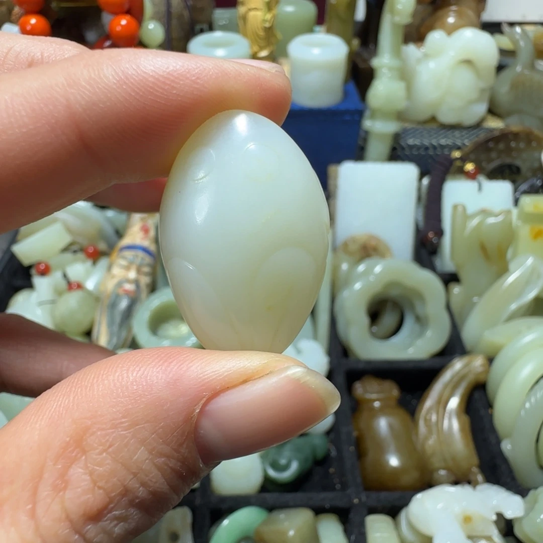 清***流和田玉（糖玉）未镶嵌颈饰开播福利感谢支持