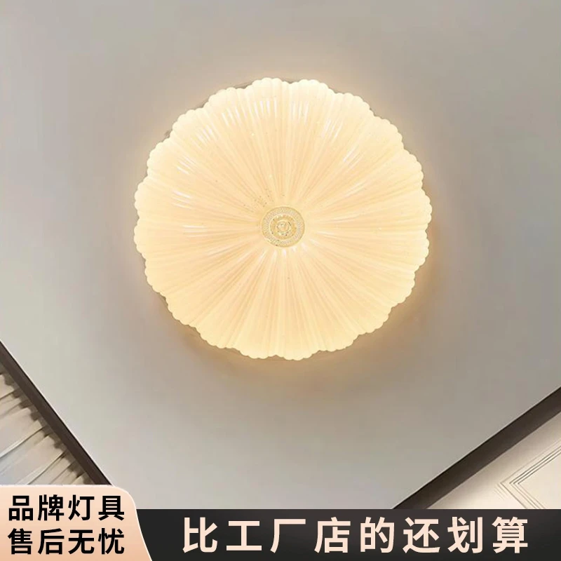 新款网红灯简约现代家用长方形客厅大灯餐厅书房主卧室圆形吸顶灯