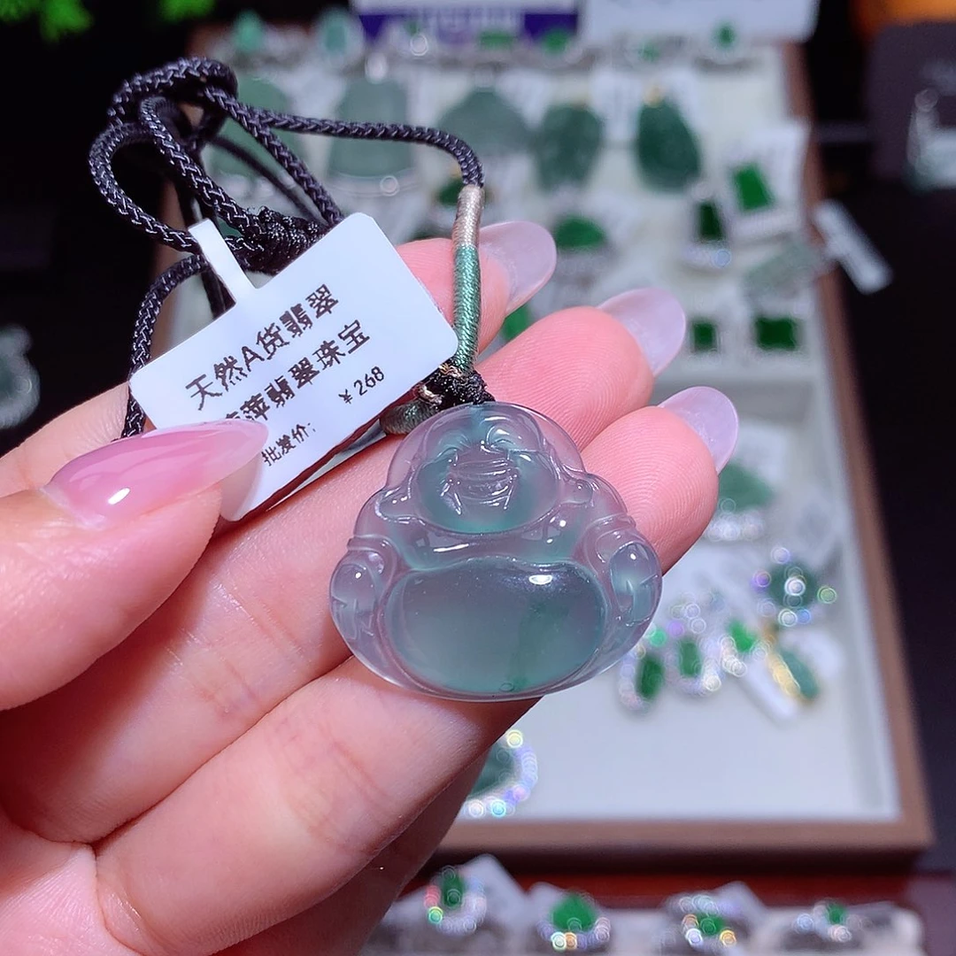 翡翠未镶嵌颈饰兰*～翡翠