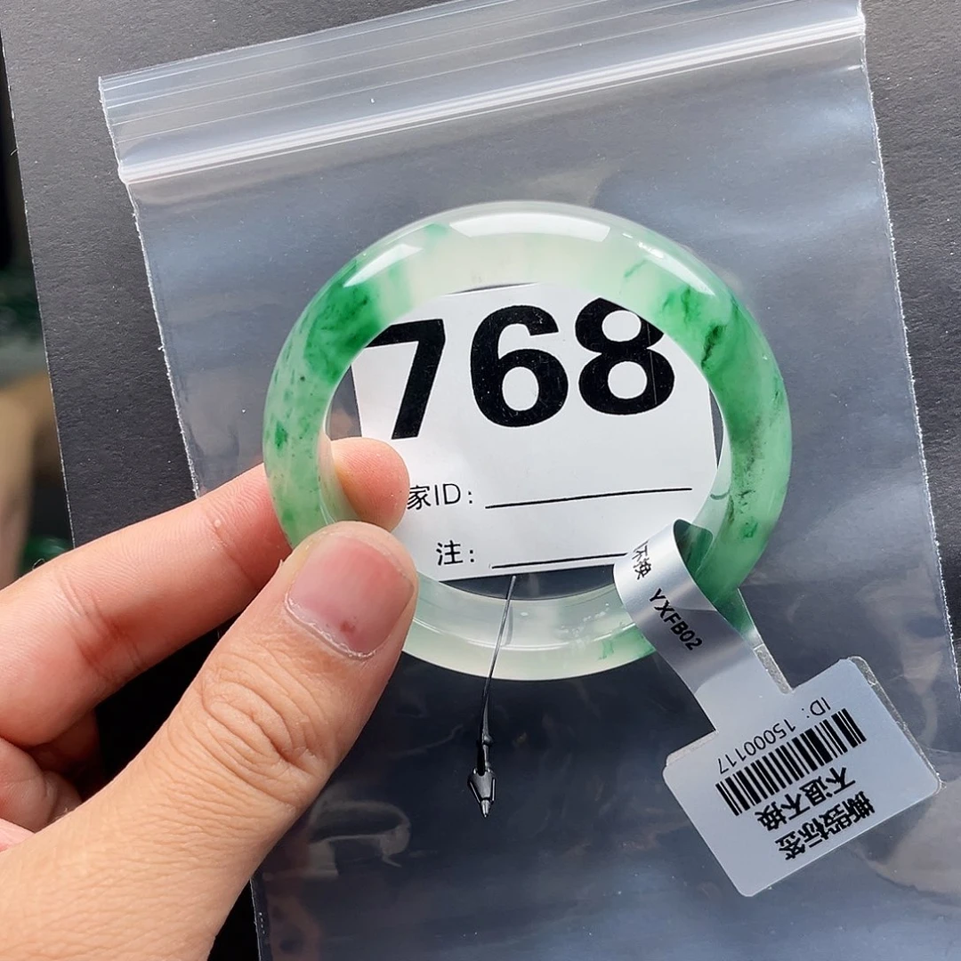 未镶嵌手镯石英质玉（非洲翠）51圈口768
