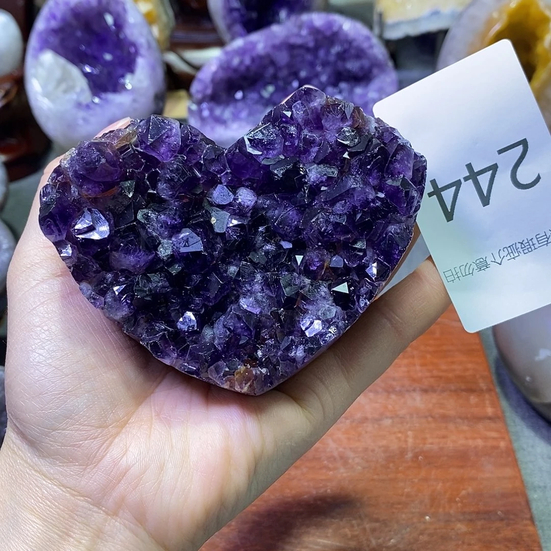 紫晶未镶嵌珠宝半成品