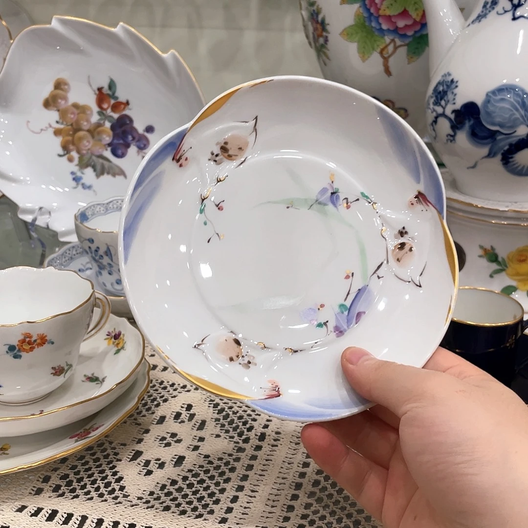 摆件中古一等三只小兔