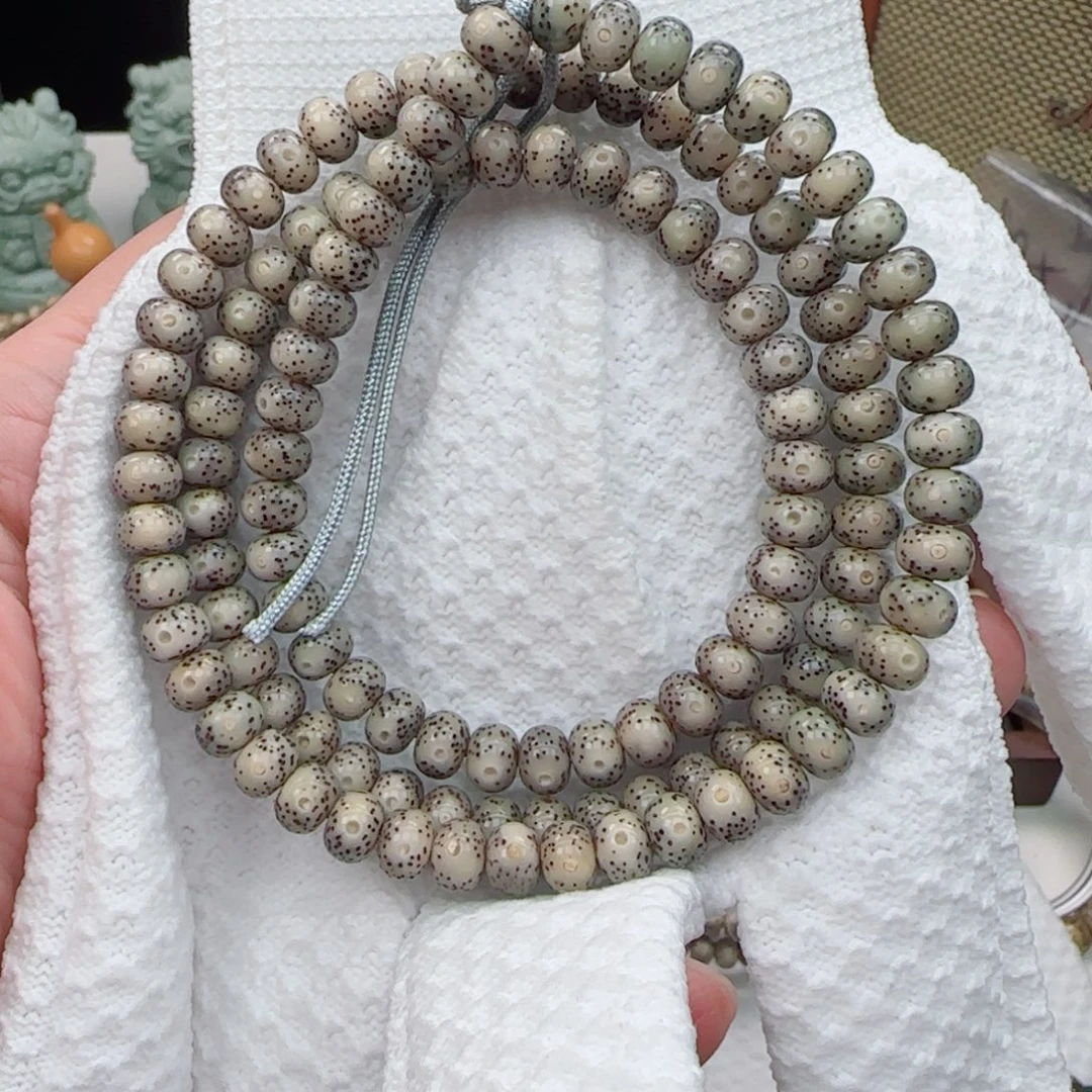 手串星月菩提糯冰苹果珠108-7*5