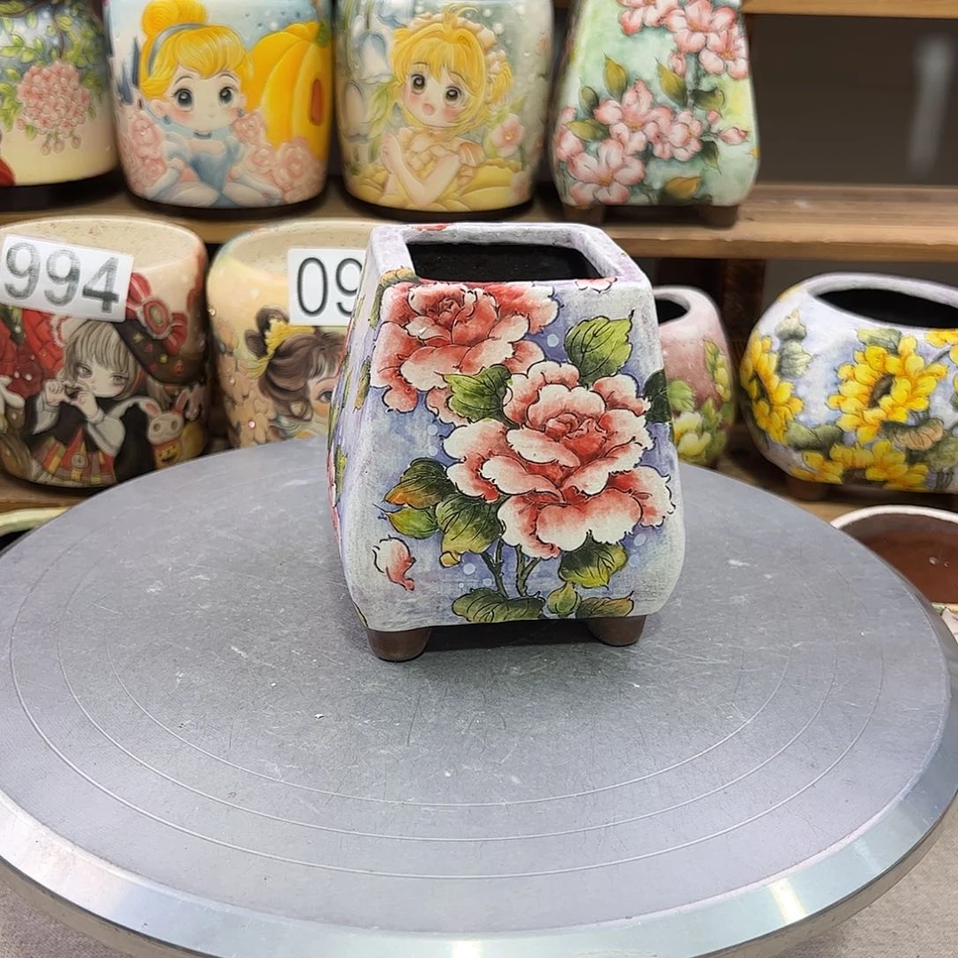 景德镇炫彩手绘口5.5gao11