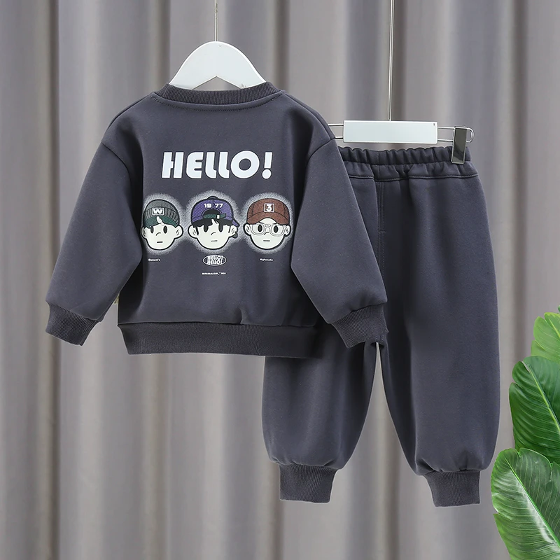 2025男童春装新款韩系套装春秋长款帅气小童衣服潮气两件套B-2520