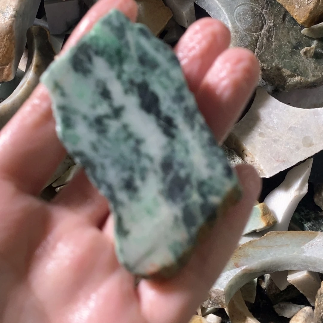 颈饰未镶嵌翡翠天然翡翠