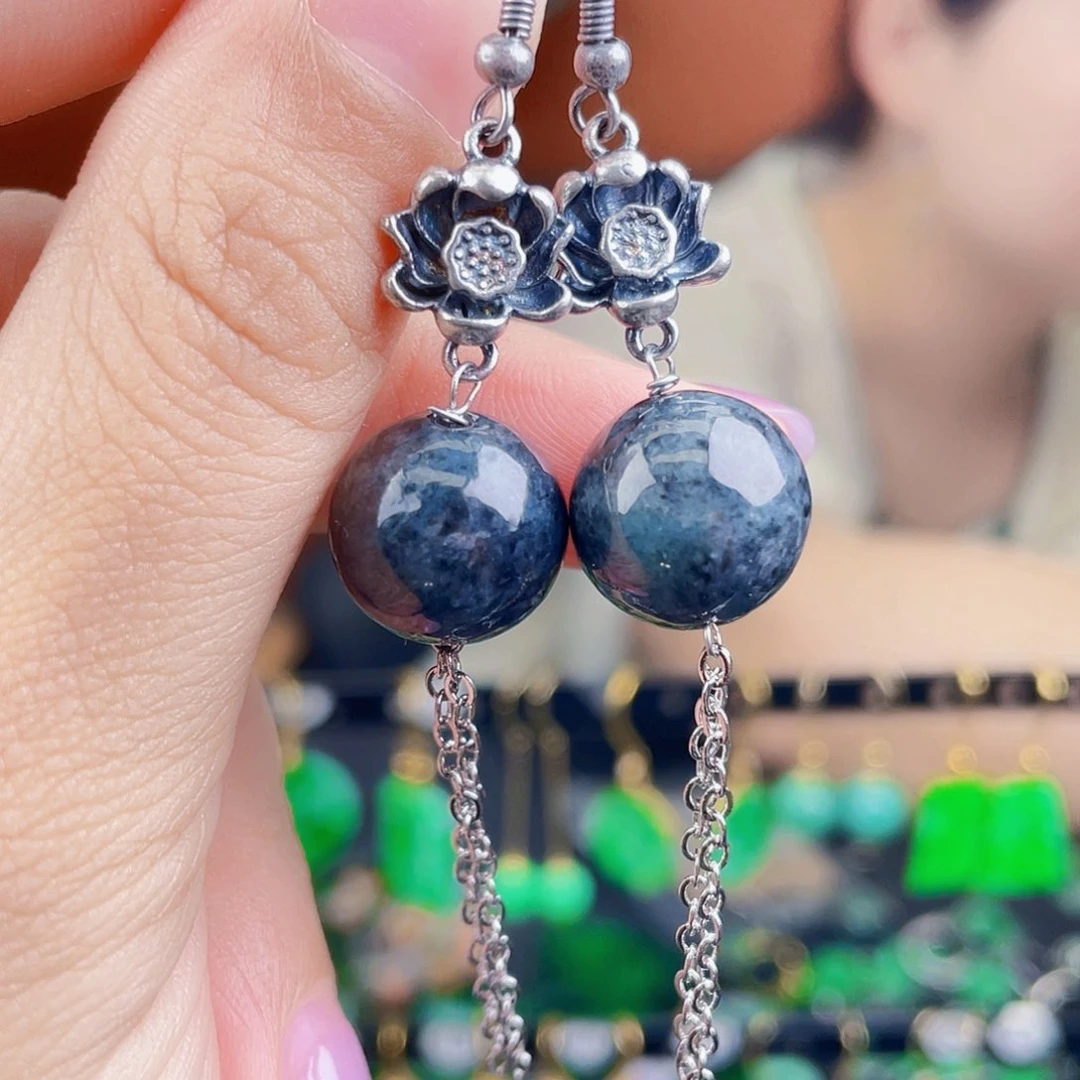 翡翠未镶嵌耳饰饰品