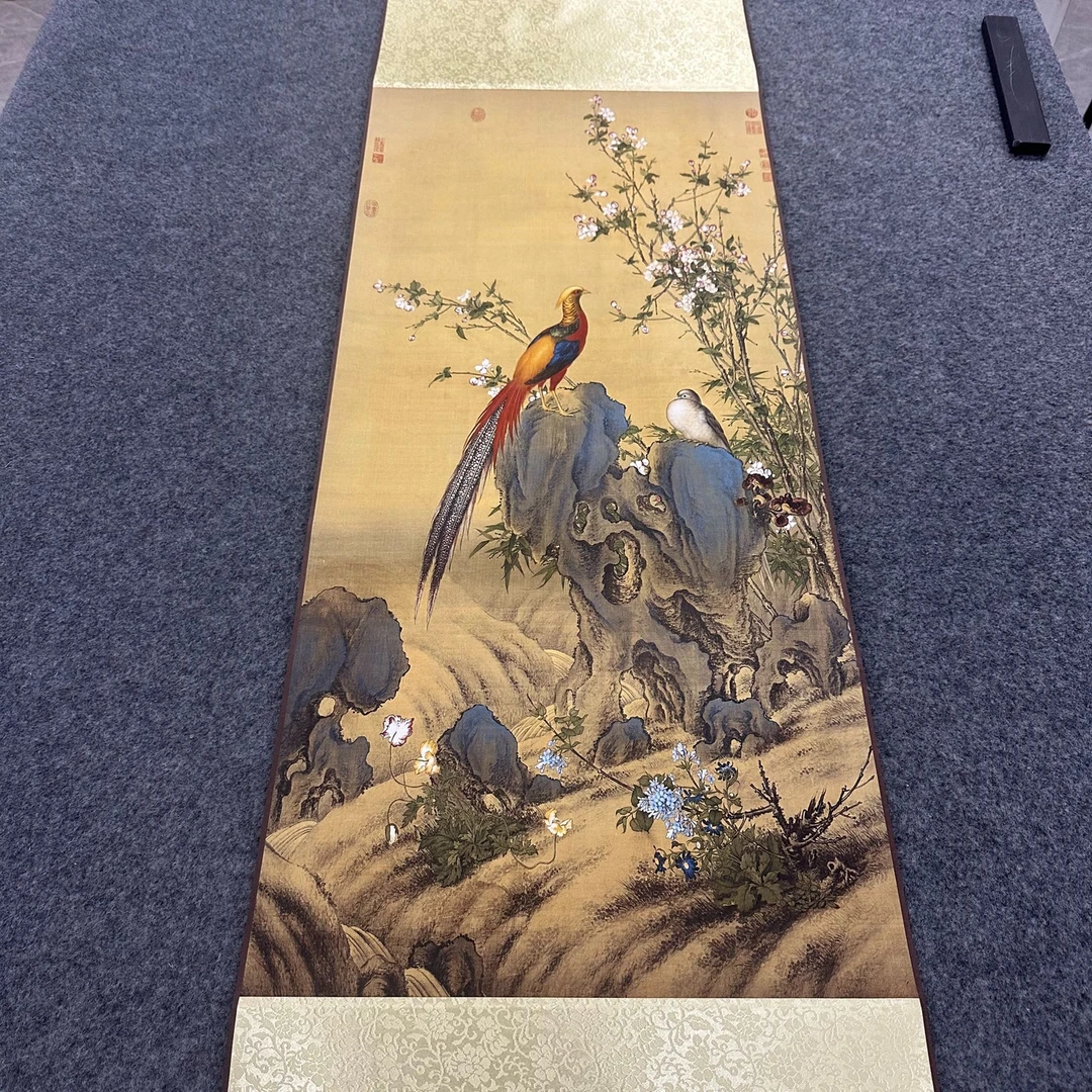 B13精装140*45《锦春图》卷轴画